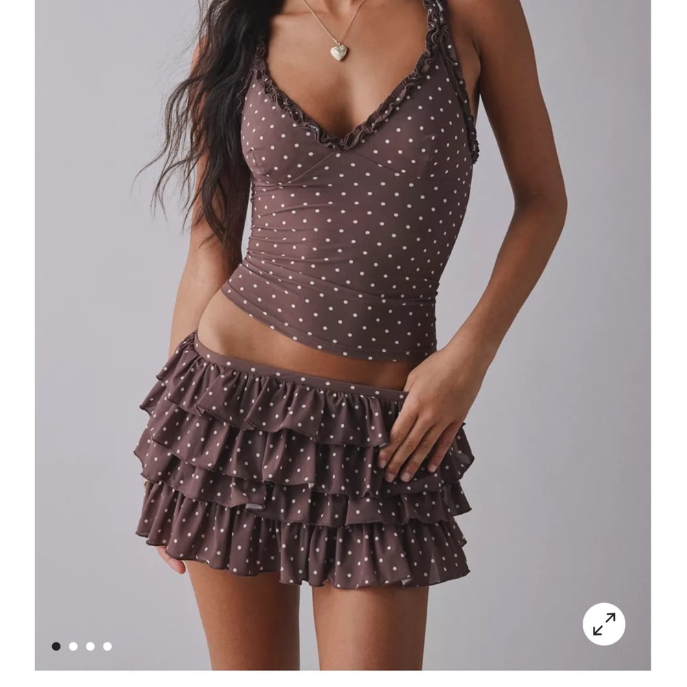 Out From Under Cammy Ruffle Trim Skort